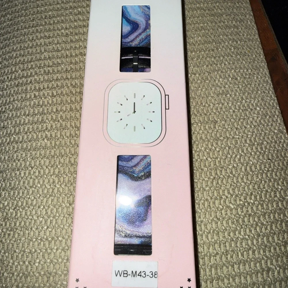 Velvet Caviar Galaxy Glitter Apple Watch Band 38mm/40mm Vegan Leather